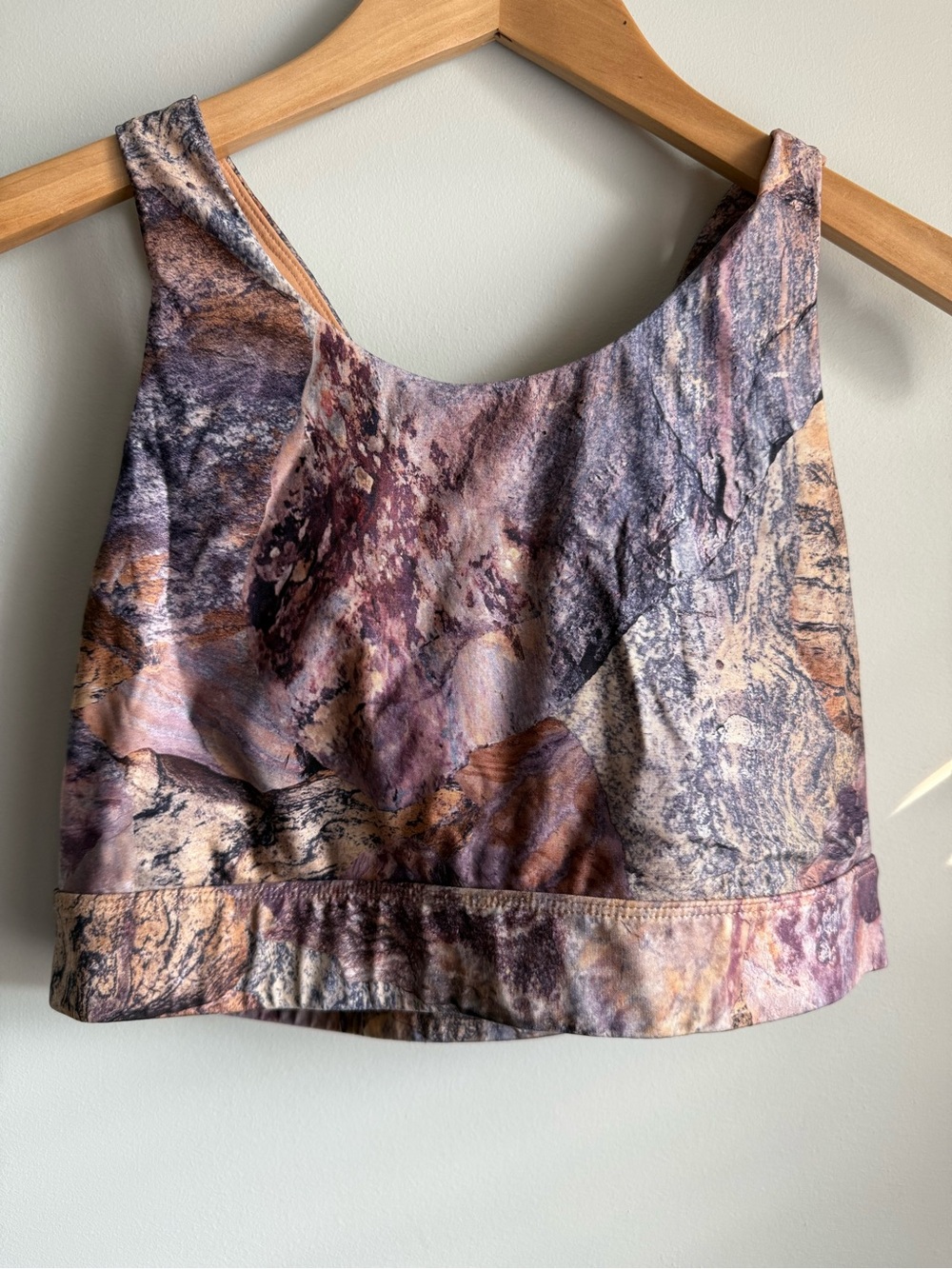 Fabletics Women's Printed Crop Bralette Top - Multicolor XL